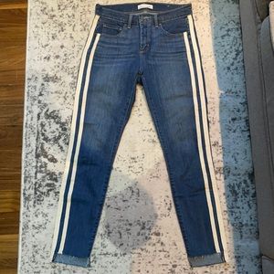 Loft Ann Taylor Step Raw Hem Skinny Jean Size 27